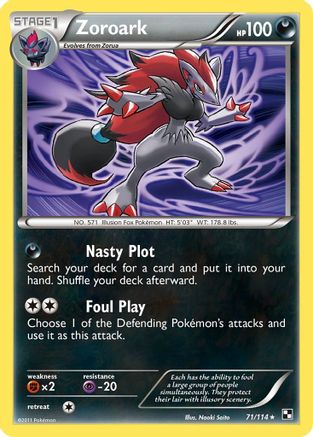 [PKM-R] Zoroark (71/114) (Theme Deck Exclusive) [Black & White: Base Set]
