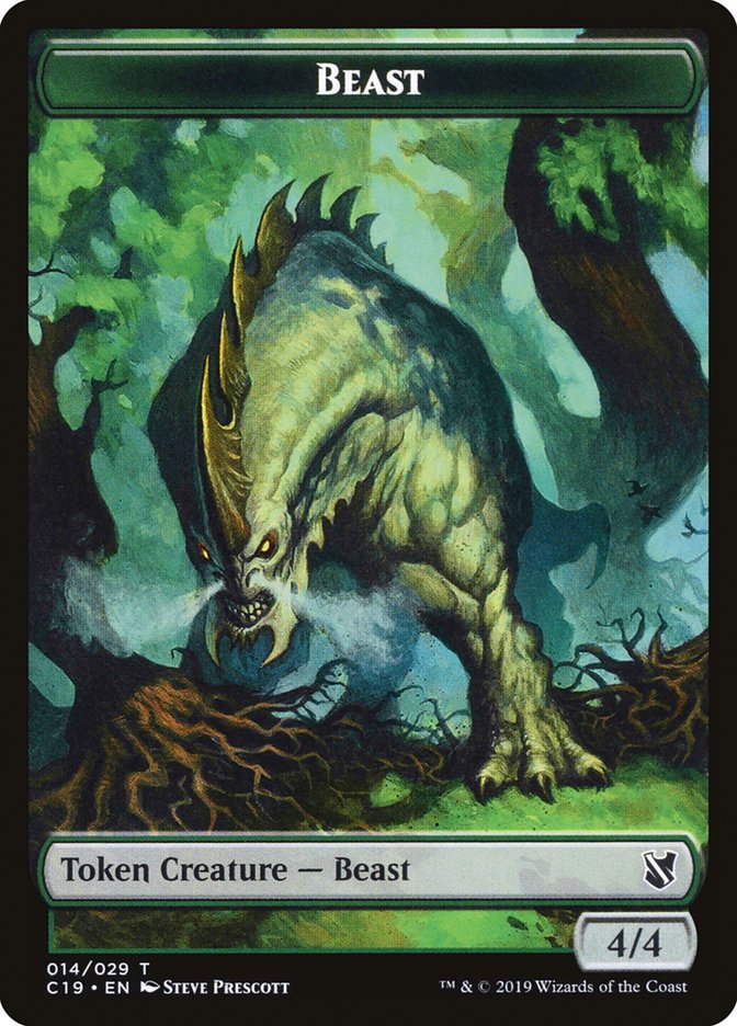 {T} Beast Token (014/029) [Commander 2019 Tokens][TC19 014]