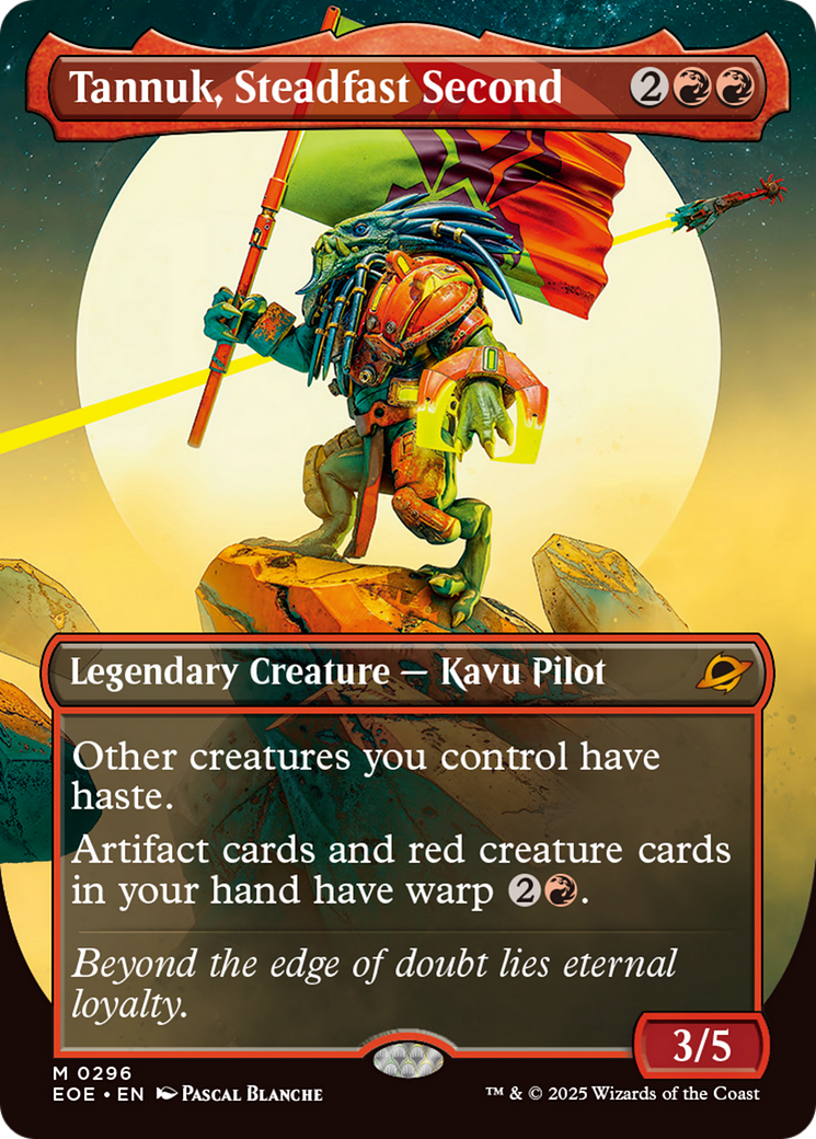 {@@ EOE R} Tannuk, Steadfast Second (Borderless) [Edge of Eternities][EOE 296]