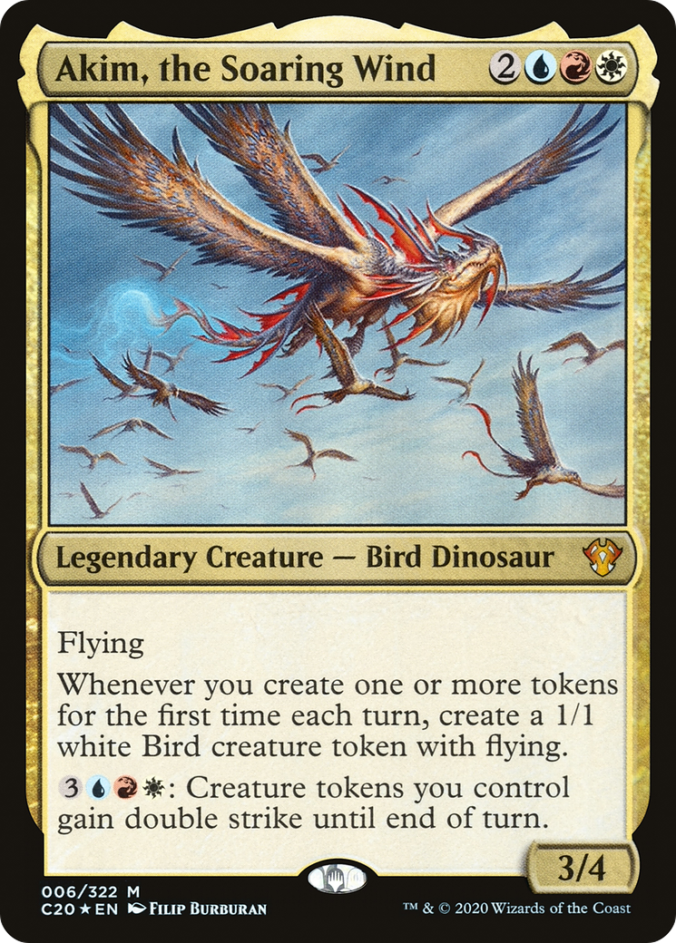 {R} Akim, the Soaring Wind [Commander 2020][C20 006]