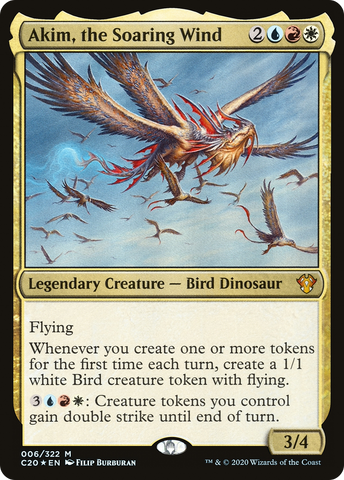 {R} Akim, the Soaring Wind [Commander 2020][C20 006]