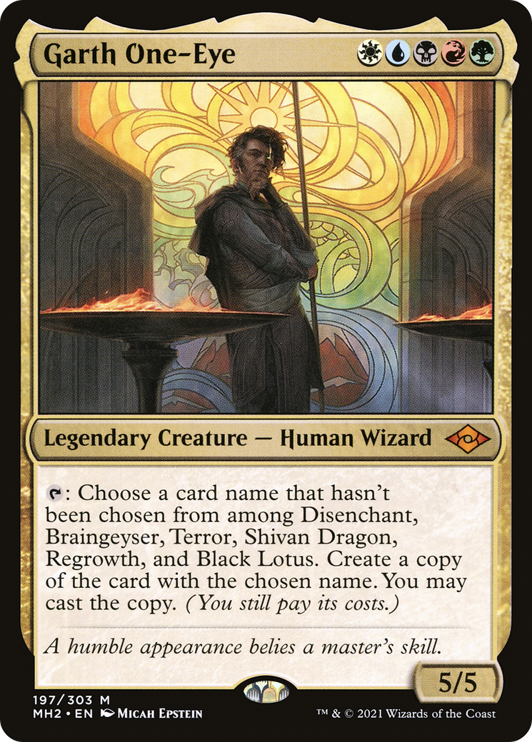 {R} Garth One-Eye (Foil) [Modern Horizons 2] [MH2 197]