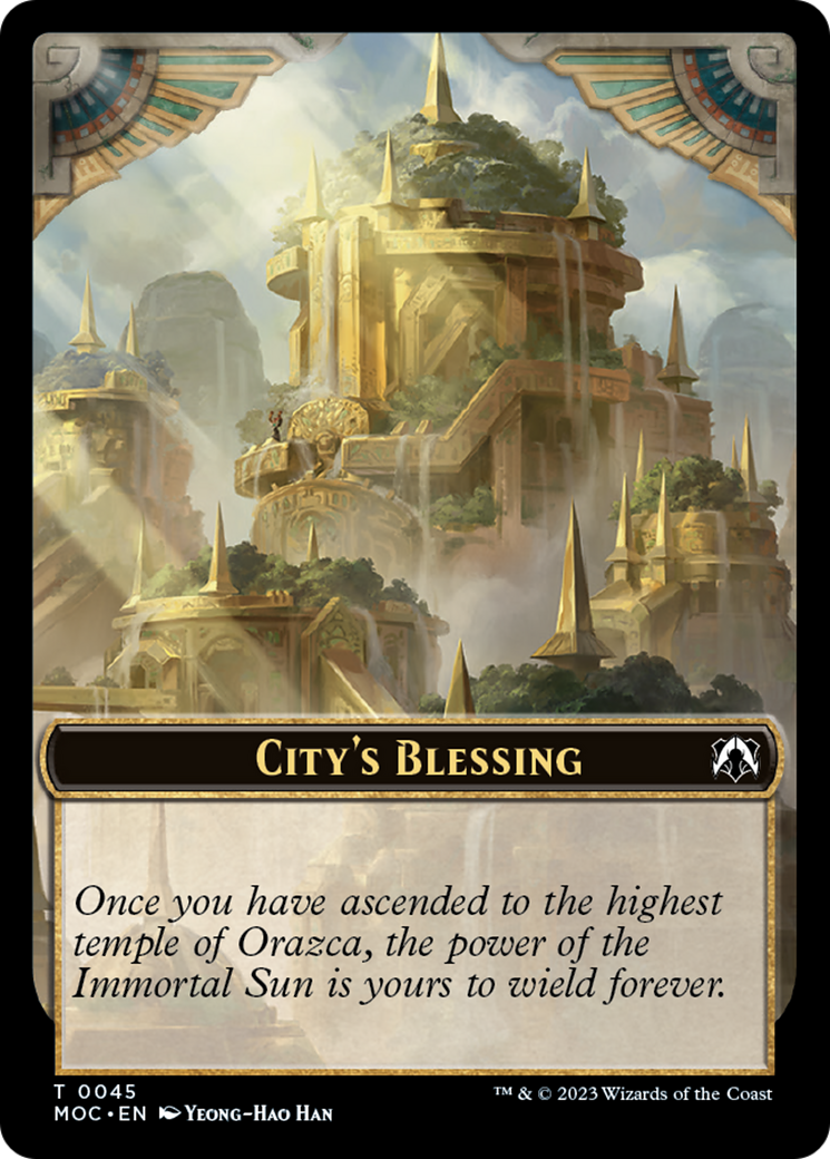 {T} Elephant // City's Blessing Double-Sided Token [March of the Machine Commander Tokens][TMOC 030]