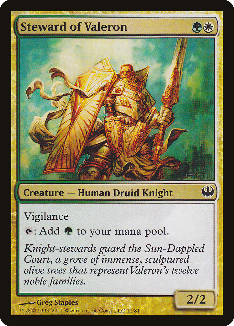 {C} Steward of Valeron [Duel Decks: Knights vs. Dragons][DDG 011] - Misty Mountain Games