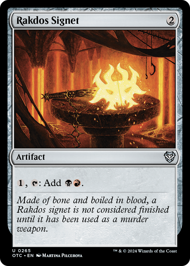 {C} Rakdos Signet [Outlaws of Thunder Junction Commander][OTC 265]