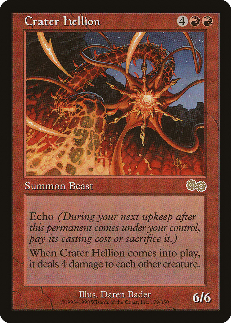 {R} Crater Hellion [Urza's Saga][USG 179] - Misty Mountain Games
