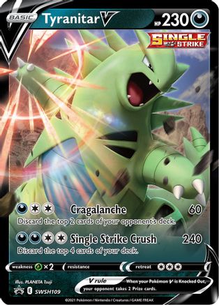 [PKM-R] Tyranitar V (SWSH109) [Sword & Shield: Black Star Promos]