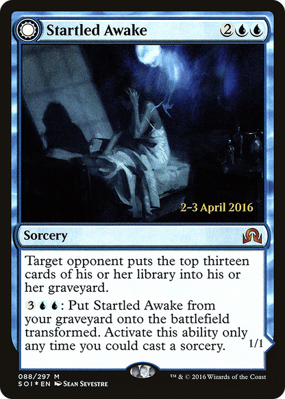 {R} Startled Awake // Persistent Nightmare [Shadows over Innistrad Prerelease Promos][PR SOI 088] - Misty Mountain Games