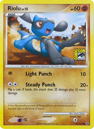 [PKM] Riolu (91/127) (SDCC 2009) [Platinum: Base Set]
