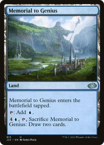 {C} Memorial to Genius [Jumpstart 2022][J22 815]