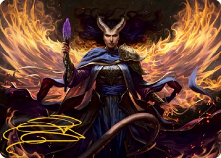 {A} Farideh, Devil's Chosen Art Card (Gold-Stamped Signature) [Dungeons & Dragons: Adventures in the Forgotten Realms Art Series][GS AAFR 032]