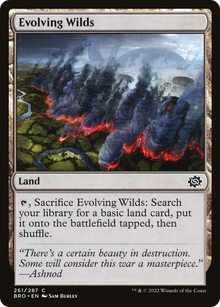 {C} Evolving Wilds [The Brothers' War][BRO 261]