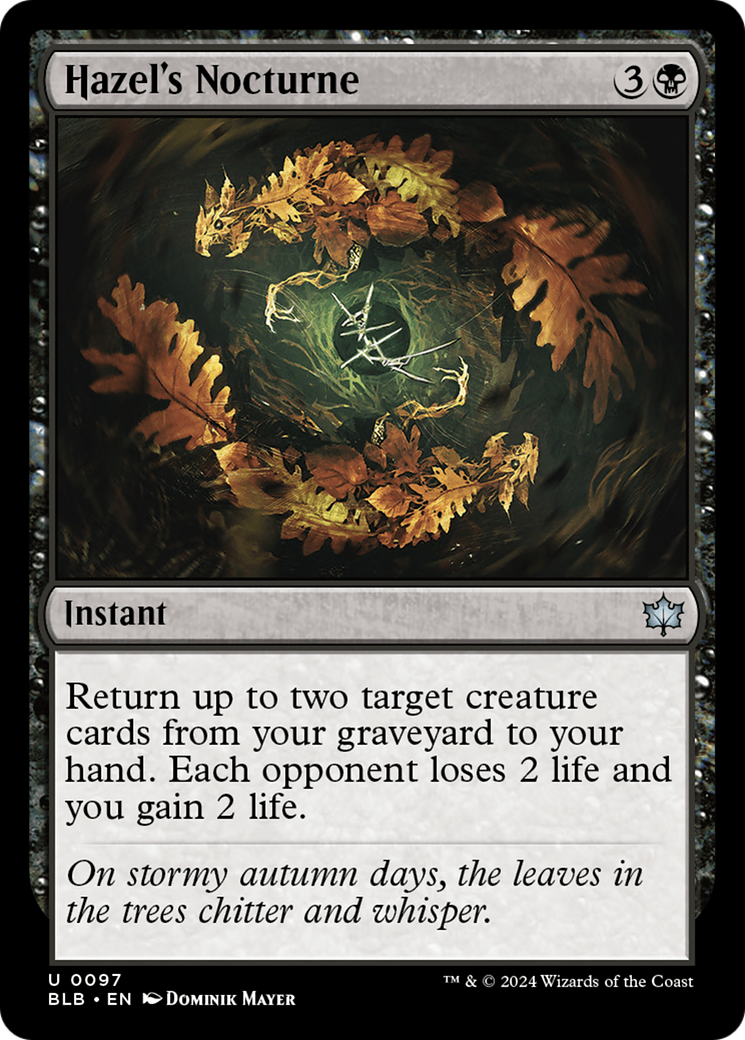 {@C} Hazel's Nocturne [Bloomburrow][BLB 097]