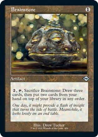 {C} Brainstone (Retro Frame) (Foil Etched) (Foil) [Modern Horizons 2] [MH2 426]