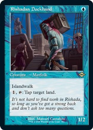 {R} Rishadan Dockhand (Retro Frame) (Foil Etched) (Foil) [Modern Horizons 2] [MH2 391]