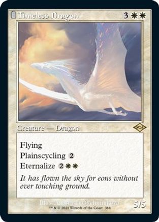 {R} Timeless Dragon (Retro Frame) (Foil Etched) (Foil) [Modern Horizons 2] [MH2 388]