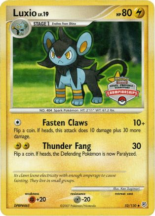 [PKM] Luxio (52/130) (State Championship Promo) [Diamond & Pearl: Base Set]