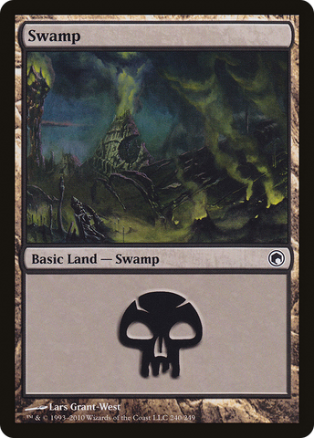{B}[SOM 240] Swamp (240) [Scars of Mirrodin]
