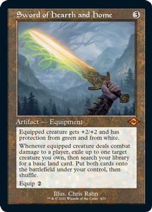 {R} Sword of Hearth and Home (Retro Frame) (Foil Etched) (Foil) [Modern Horizons 2] [MH2 433]