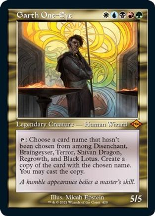 {R} Garth One-Eye (Retro Frame) (Foil Etched) (Foil) [Modern Horizons 2] [MH2 420]