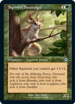 {C} Squirrel Sovereign (Retro Frame) (Foil Etched) (Foil) [Modern Horizons 2] [MH2 415]