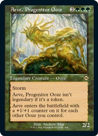 {R} Aeve, Progenitor Ooze (Retro Frame) (Foil Etched) (Foil) [Modern Horizons 2] [MH2 409]