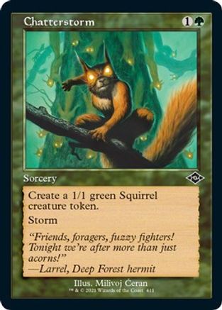 {C} Chatterstorm (Retro Frame) (Foil Etched) (Foil) [Modern Horizons 2] [MH2 411]