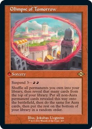 {R} Glimpse of Tomorrow (Retro Frame) (Foil Etched) (Foil) [Modern Horizons 2] [MH2 407]