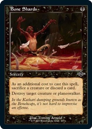 {C} Bone Shards (Retro Frame) (Foil Etched) (Foil) [Modern Horizons 2] [MH2 395]