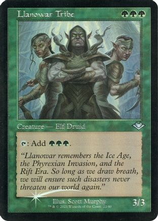 {C} Llanowar Tribe (Retro Foil Etched) [Modern Horizons 2][RF ET MH1 022]