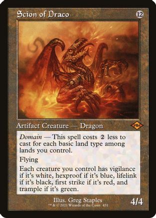 {R} Scion of Draco (Retro Frame) (Foil) [Modern Horizons 2] [MH2 431]