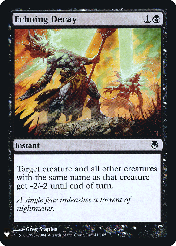 {C} Echoing Decay [Mystery Booster][LS DST 041]