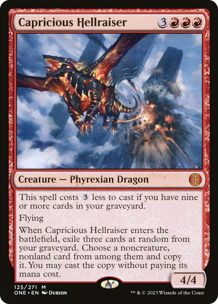 {R} Capricious Hellraiser [Phyrexia: All Will Be One][ONE 125]