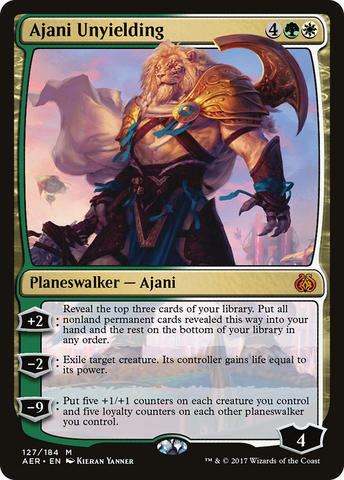 {R} Ajani Unyielding [Aether Revolt][AER 127]