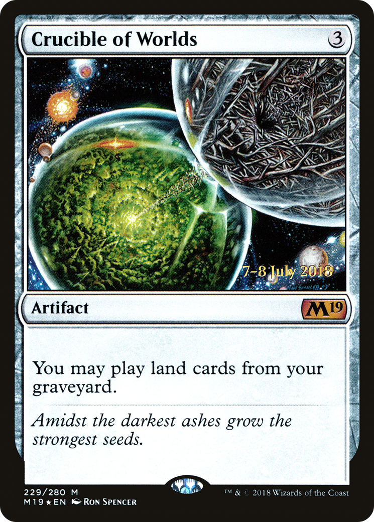 {R} Crucible of Worlds [Core Set 2019 Prerelease Promos][PR M19 229]