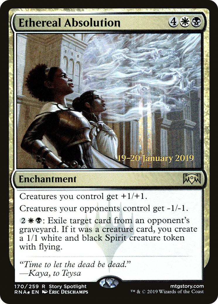 {R} Ethereal Absolution [Ravnica Allegiance Prerelease Promos][PR RNA 170] - Misty Mountain Games