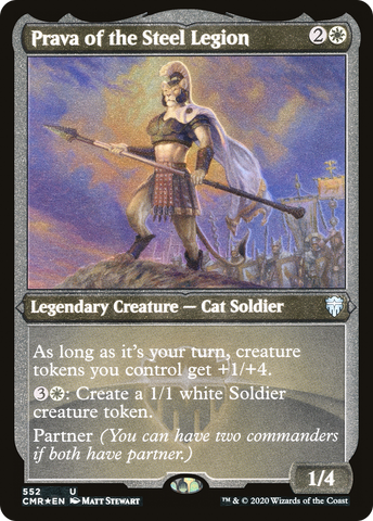{C} Prava of the Steel Legion (Etched) [Commander Legends][CMR 552]