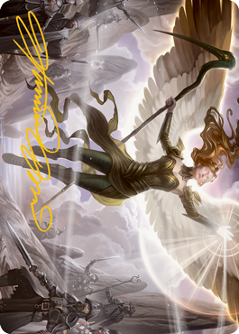 {A} Sigarda's Splendor Art Card (Gold-Stamped Signature) [Innistrad: Midnight Hunt Art Series][GS AMID 019]