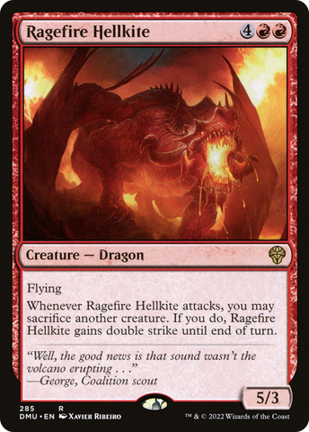 {R} Ragefire Hellkite [Dominaria United][DMU 285]