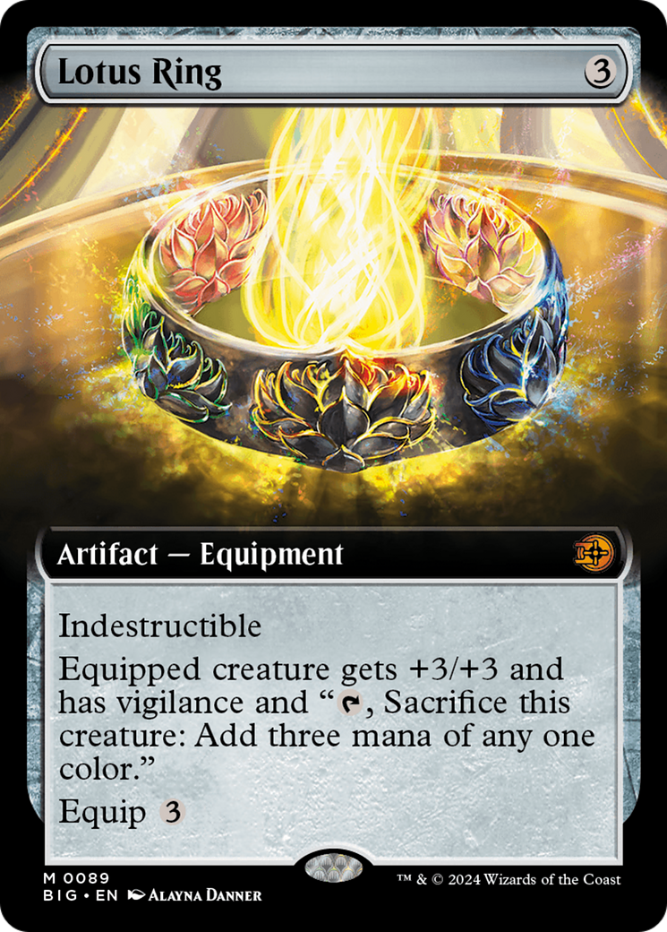 {@R} Lotus Ring (Extended Art) [Outlaws of Thunder Junction: The Big Score][BIG 089]