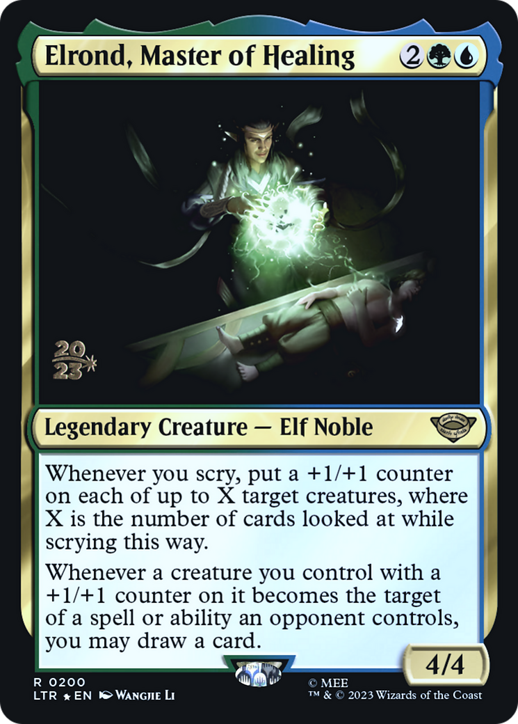 {R} Elrond, Master of Healing [The Lord of the Rings: Tales of Middle-Earth Prerelease Promos][PR LTR 200]