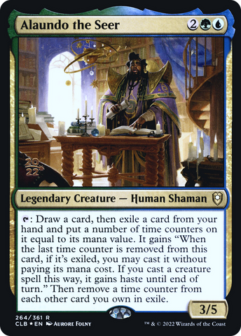 {R} Alaundo the Seer [Commander Legends: Battle for Baldur's Gate Prerelease Promos][PR CLB 264]