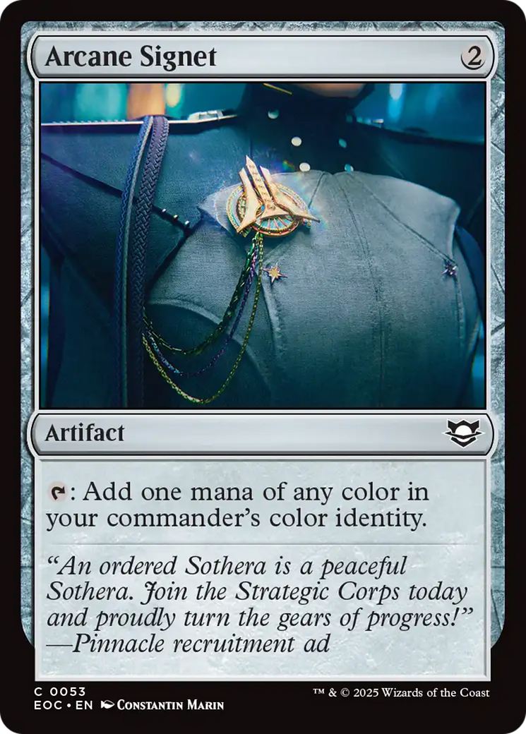 {@@ EOC C} Arcane Signet [Edge of Eternities Commander][EOC 053]