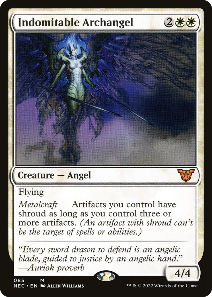 {R} Indomitable Archangel [Kamigawa: Neon Dynasty Commander][NEC 085]