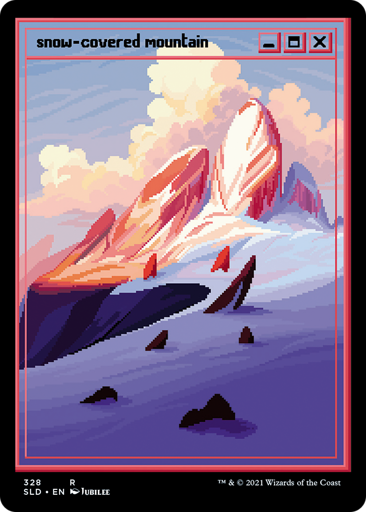 Snow-Covered Mountain [SLD-328]  Etched Foil