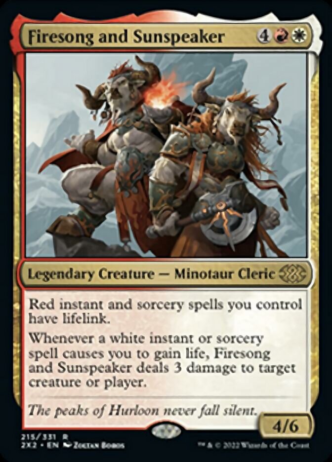 {R} Firesong and Sunspeaker [Double Masters 2022][2X2 215]