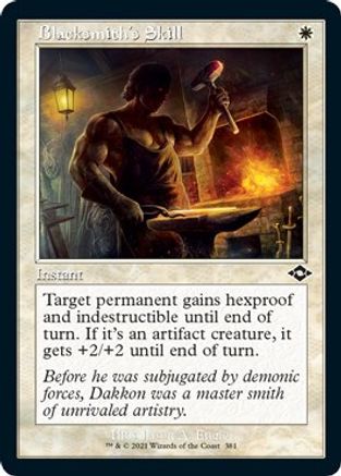 {C} Blacksmith's Skill (Retro Frame) (Foil Etched) (Foil) [Modern Horizons 2] [MH2 381]