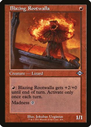 {C} Blazing Rootwalla (Retro Frame) (Foil) [Modern Horizons 2] [MH2 404]