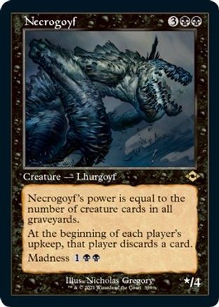 {R} Necrogoyf (Retro Frame) (Foil Etched) (Foil) [Modern Horizons 2] [MH2 398]