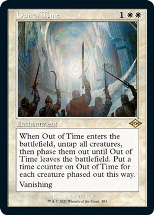 {R} Out of Time (Retro Frame) (Foil Etched) (Foil) [Modern Horizons 2] [MH2 383]